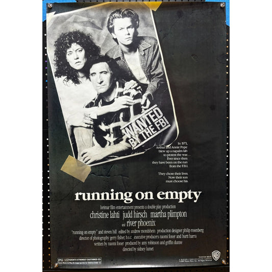 Running on Empty (1988) Original Rolled Poster 27x40