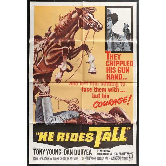 He Rides Tall (1964) Original Movie Poster Folded 27x41
