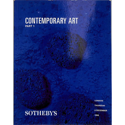 Sotheby’s Contemporary Art Part I Auction Catalog, 1999