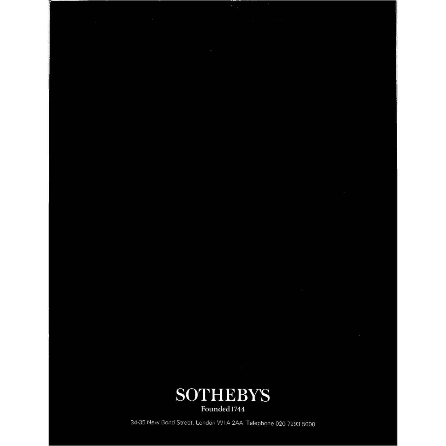 Sotheby’s Contemporary Art Part I Auction Catalog, 1999