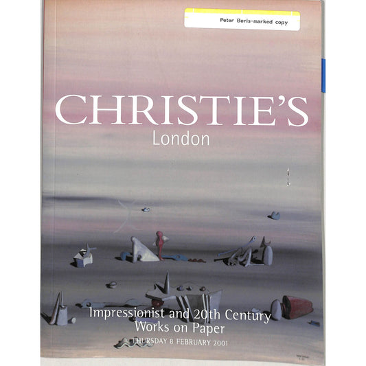 Christie's Impressionist and 20th Century Art Auction Catalog February 8, 2001