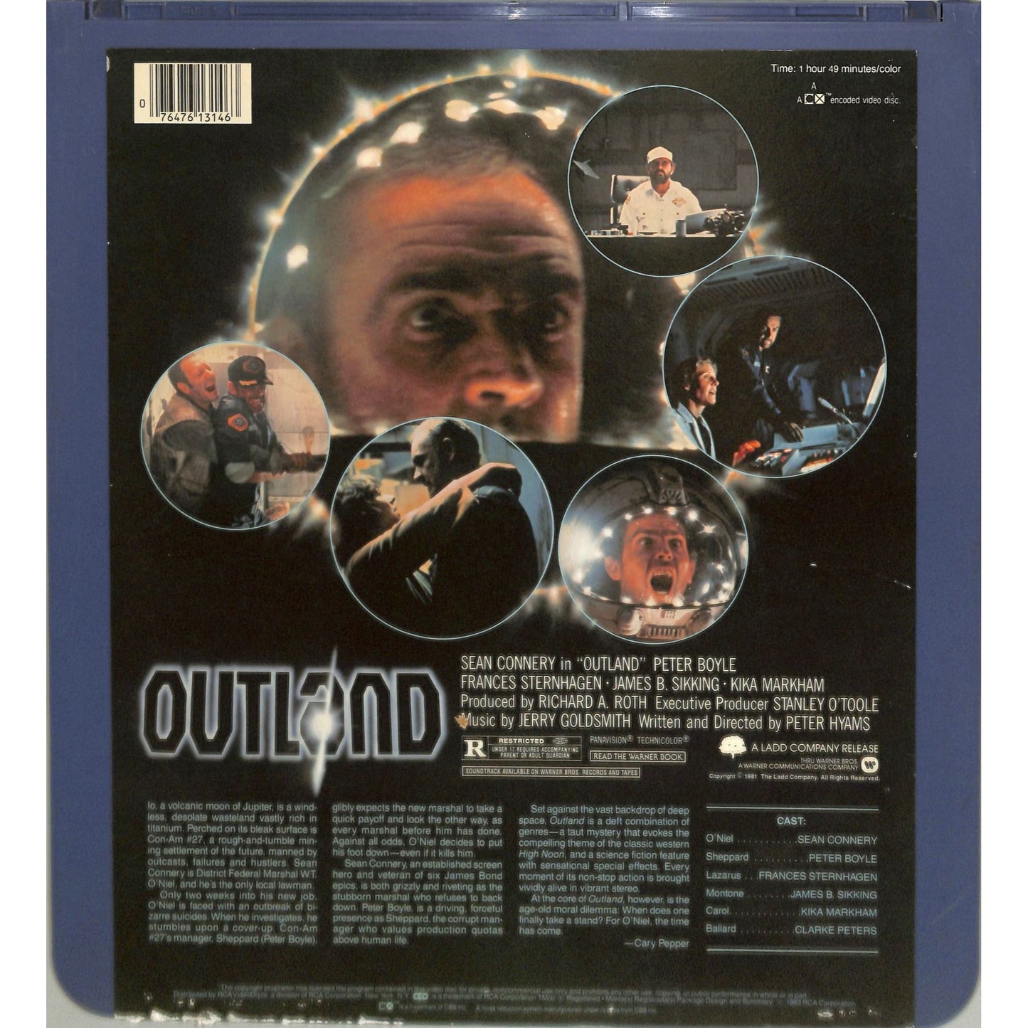 Outland (1981) Vintage CED Videodisc