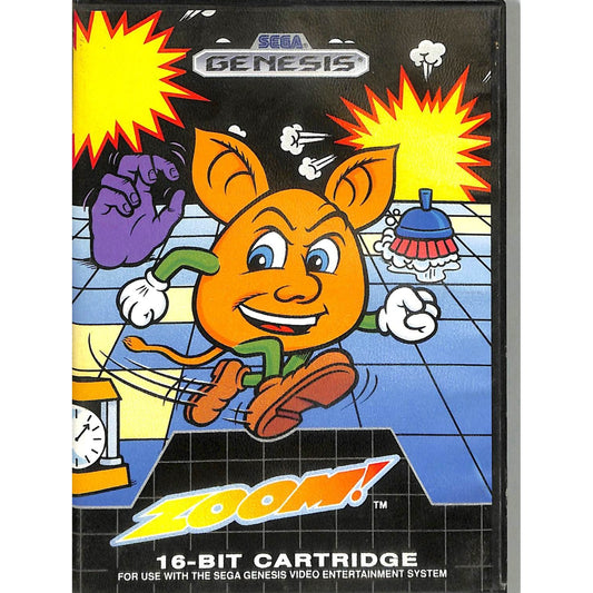 Zoom! (1993) Sega Genesis Cartridge Complete in Box