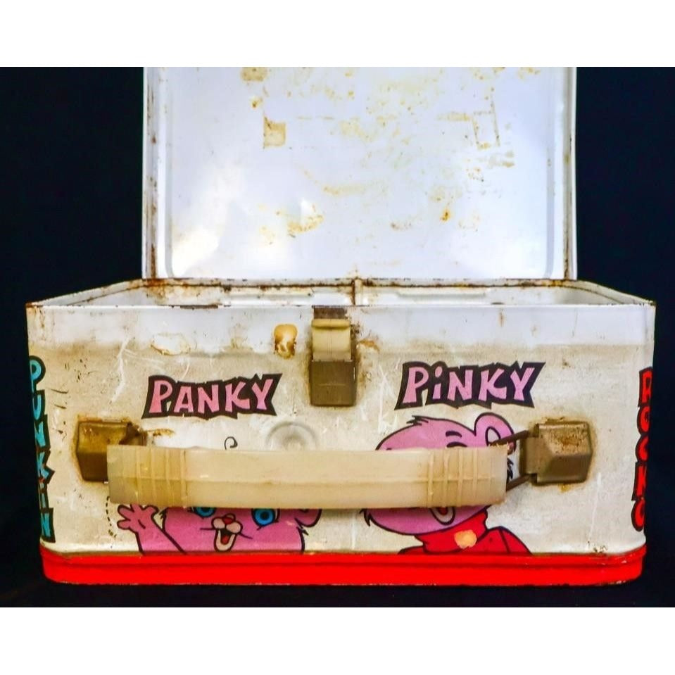 Vintage metal Pink Panther and Sons lunchbox