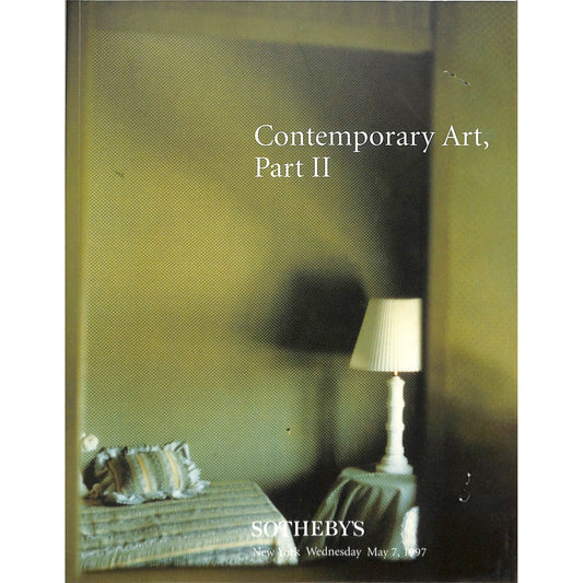 Sotheby's Contemporary Art Part 2 Auction Catalog May 7, 1997