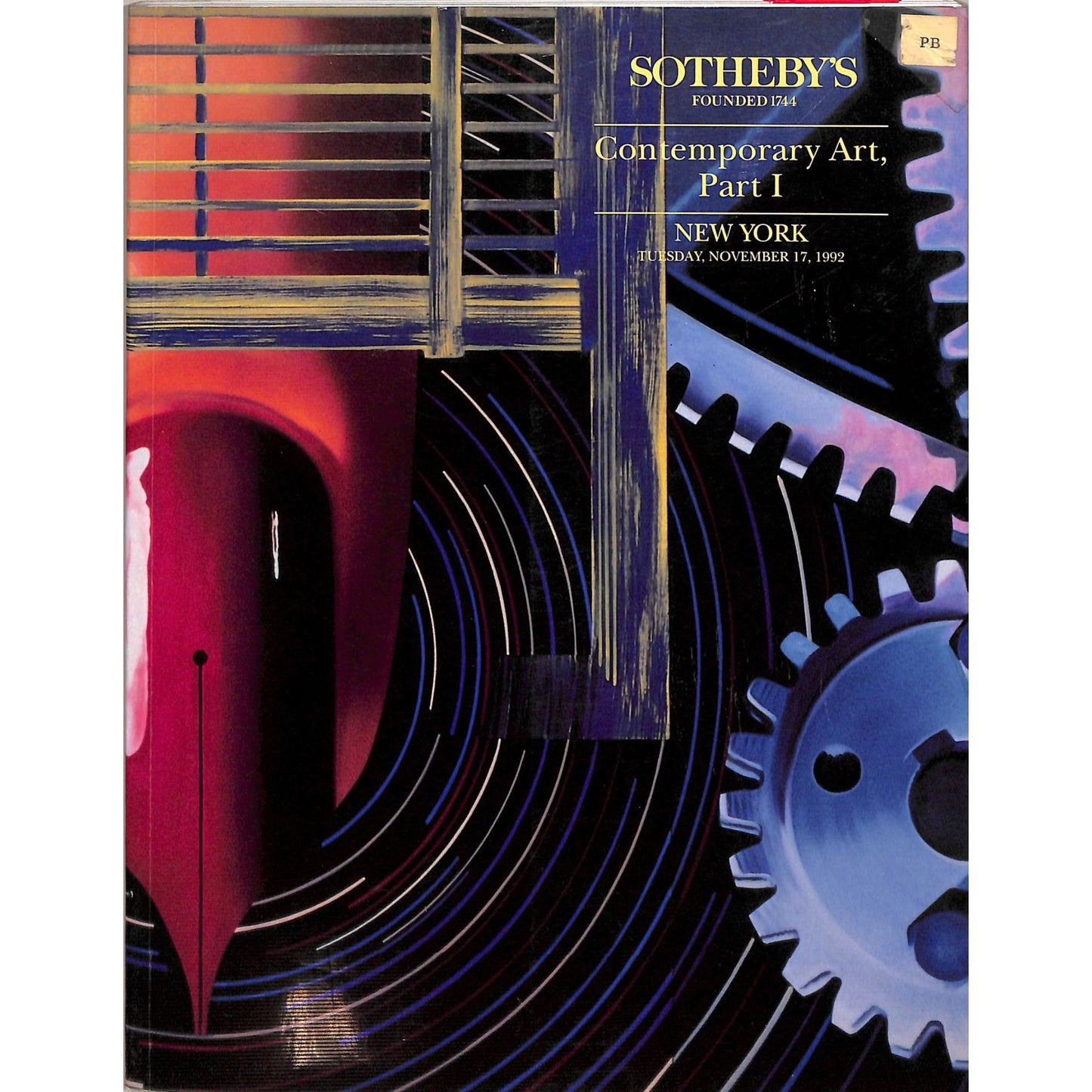 Sotheby's Contemporary Art Part 1 Auction Catalog November 17, 1992