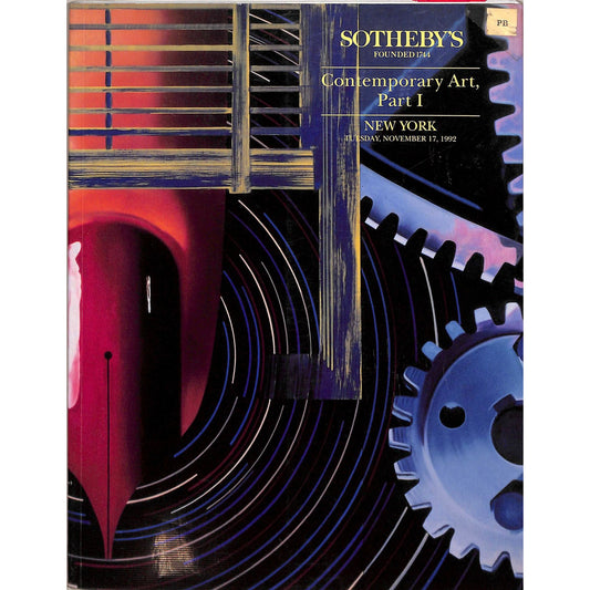 Sotheby's Contemporary Art Part 1 Auction Catalog November 17, 1992