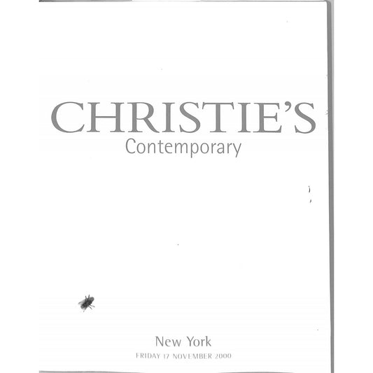 Christie's Contemporary Auction Catalog November 17, 2000