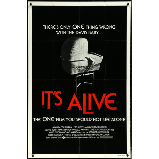 It's Alive (1974) Original Movie Poster Folded 27x41