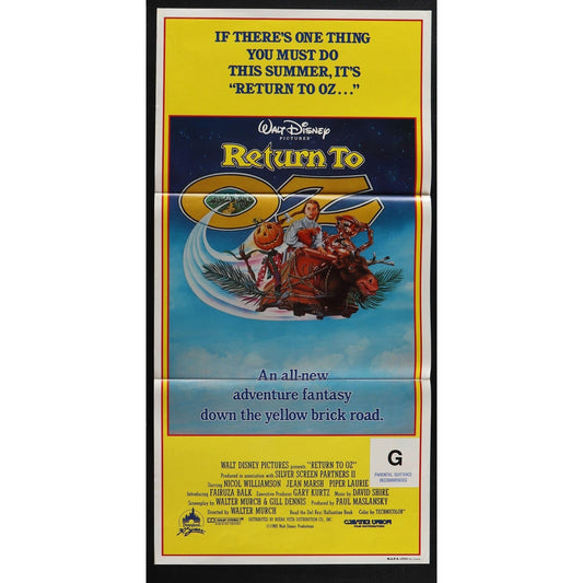 Return to Oz (1985) Original Australian Daybill Movie Poster