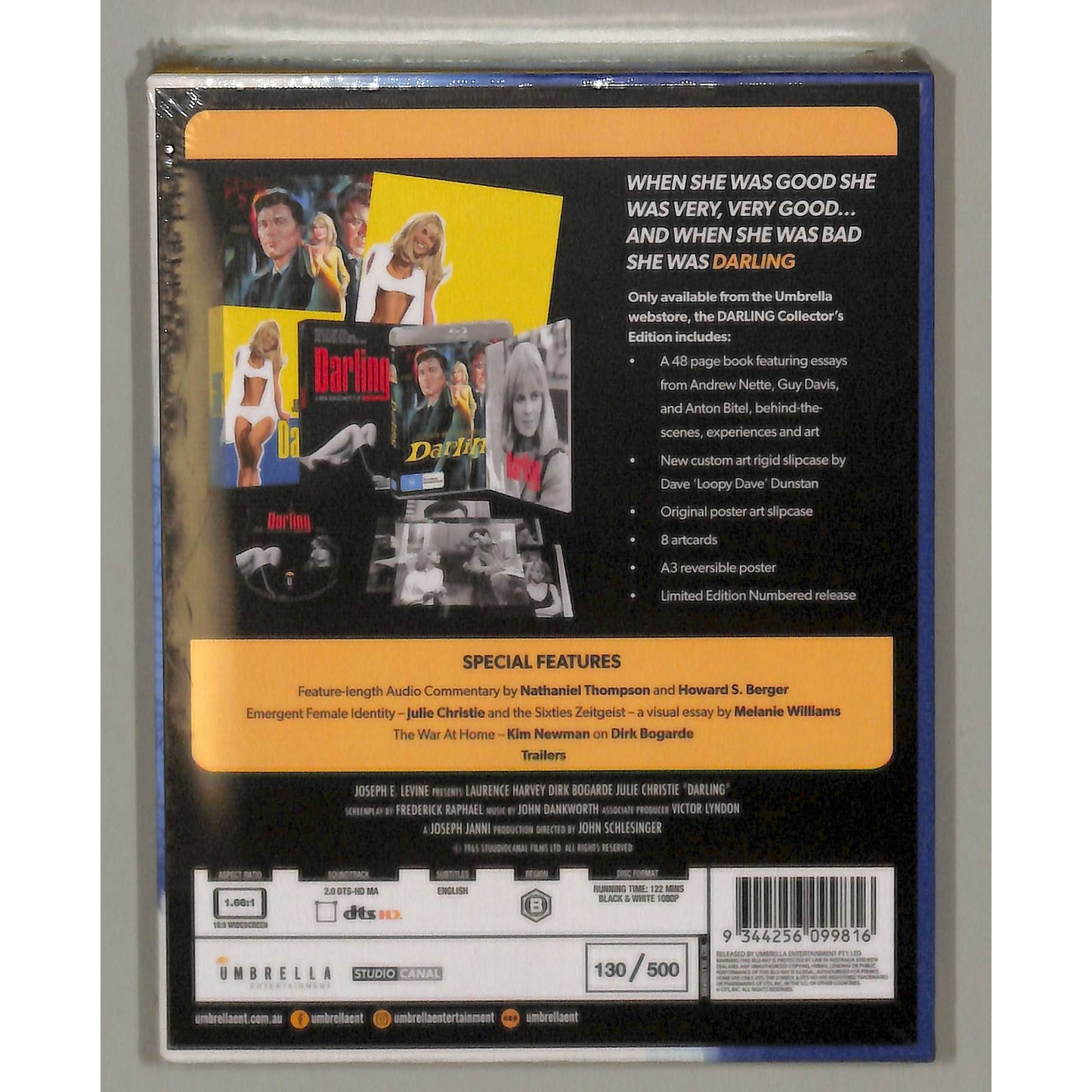 Darling (1965) Blu-Ray Brand New Sealed Region B