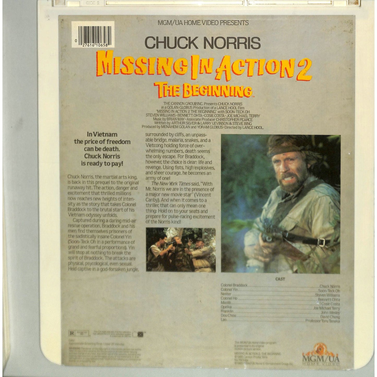 Missing in Action 2: The Beginning (1985) Vintage CED Videodisc
