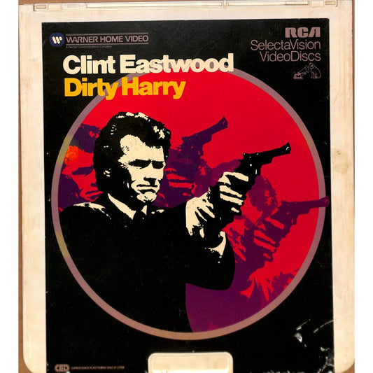 Dirty Harry (1971) Vintage CED RCA SelectaVision Videodisc TESTED WORKING