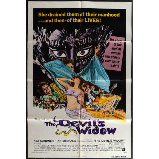 The Devil's Widow (1970) Original Movie Poster Folded 27x41 EM8-455