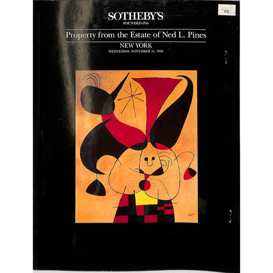 Sotheby's Collection of Ned L. Pines Art Auction Catalog November 14, 1990