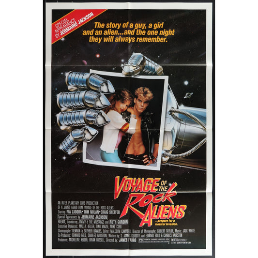 Voyage of the Rock Aliens (1984) Original Movie Poster Folded 27x41