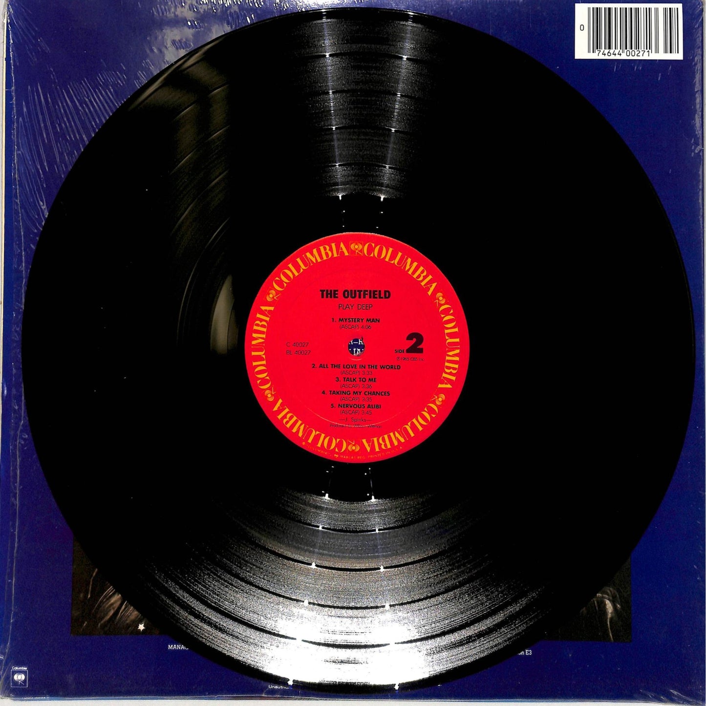 The Outfield - Play Deep Vinyl Record C 40027
