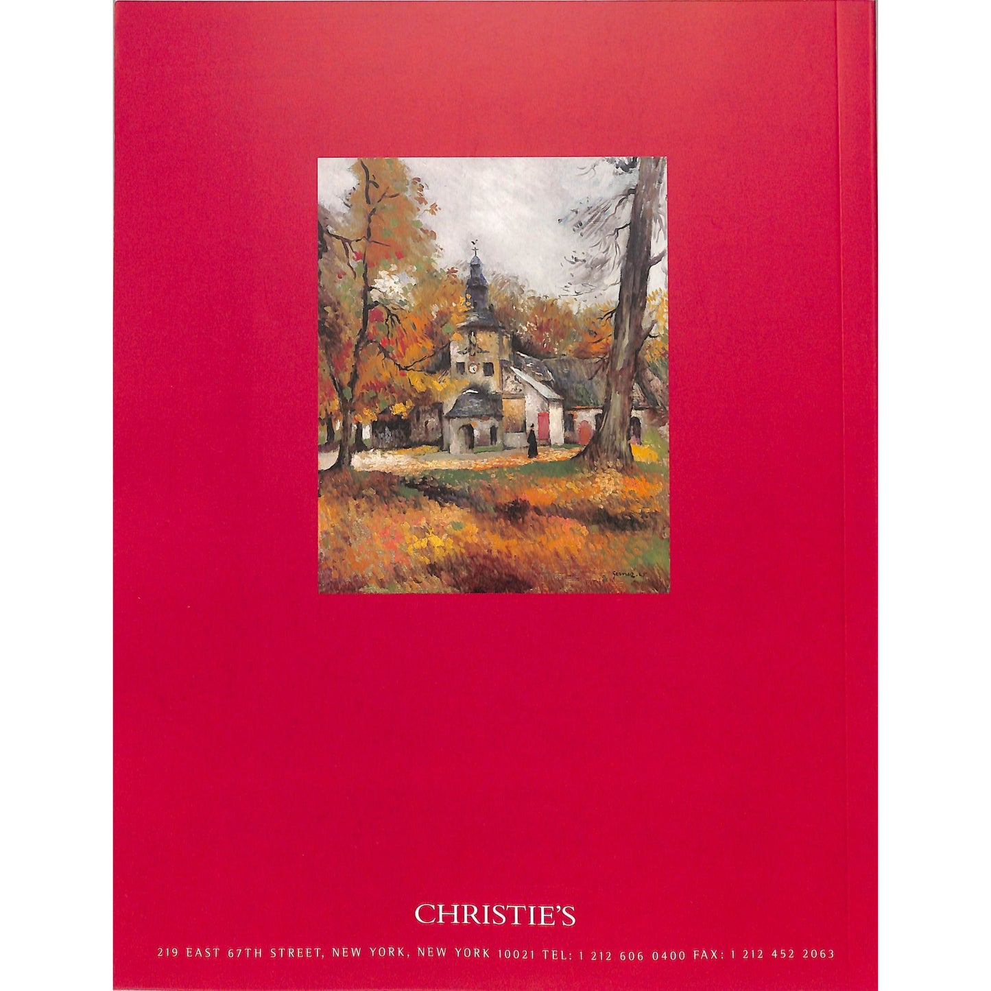 Christie's Impressionist/Modern/Post War Art Auction Catalog February 20, 2001