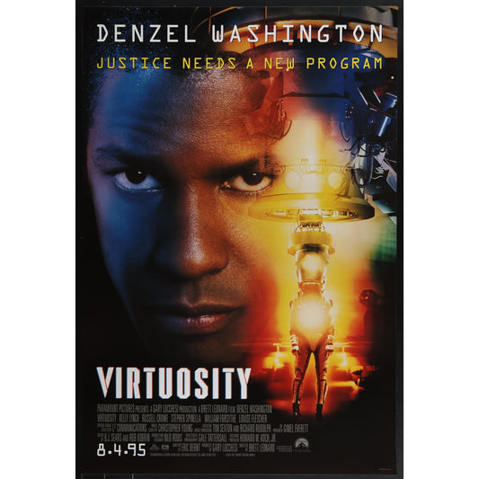 Virtuosity (1995) Original Movie Poster Rolled 27x40