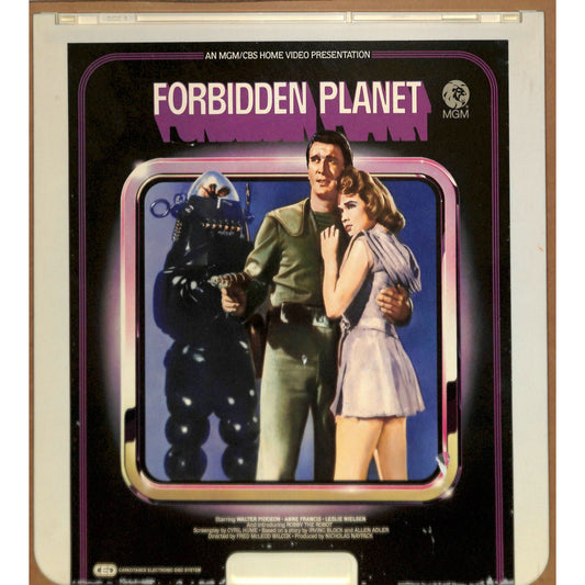 Forbidden Planet (1956) Vintage CED Videodisc TESTED WORKING