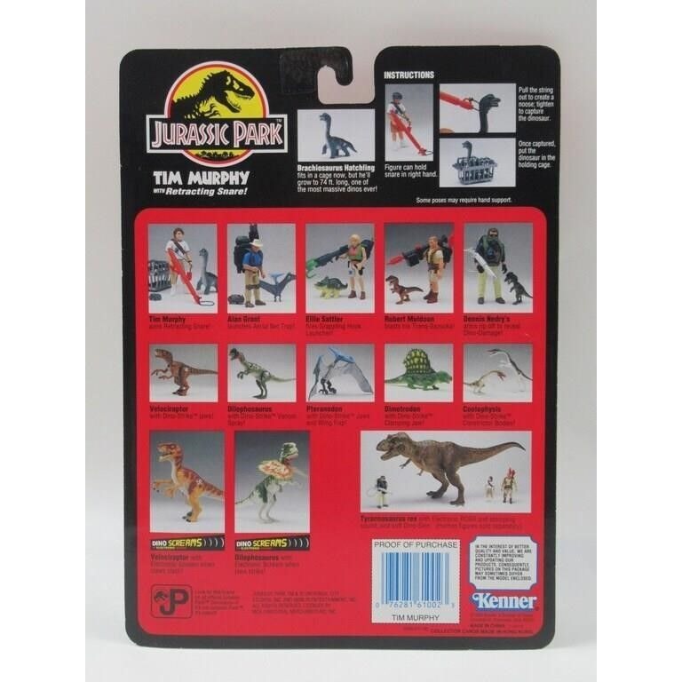 Jurassic Park (1993) Ellie and Tim Figures/Kenner Action Figure Lot