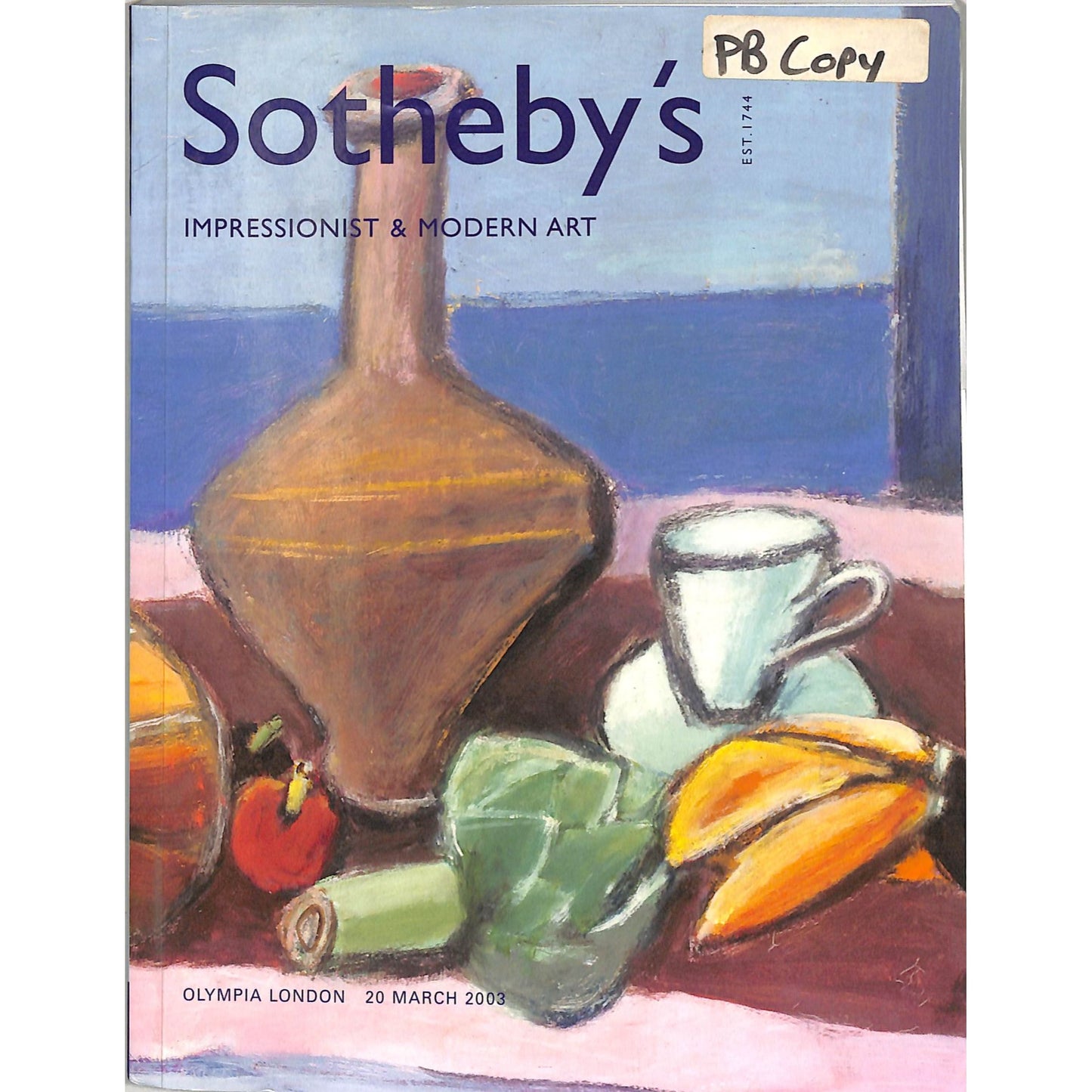 Sotheby's Impressionist & Modern Art Auction Catalog March 20, 2003