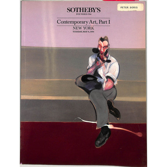 Sotheby's Contemporary Art Part 1 Auction Catalog May 8,1990