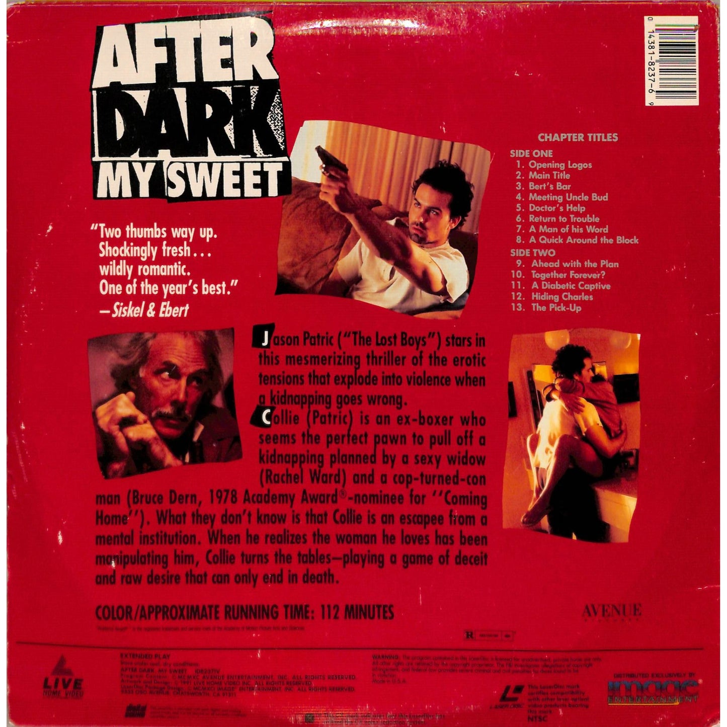 After Dark, My Sweet (1990) Laserdisc