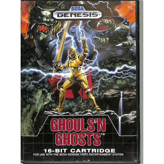 Ghouls 'n Ghosts (1988) Sega Genesis Cartridge Complete in Box