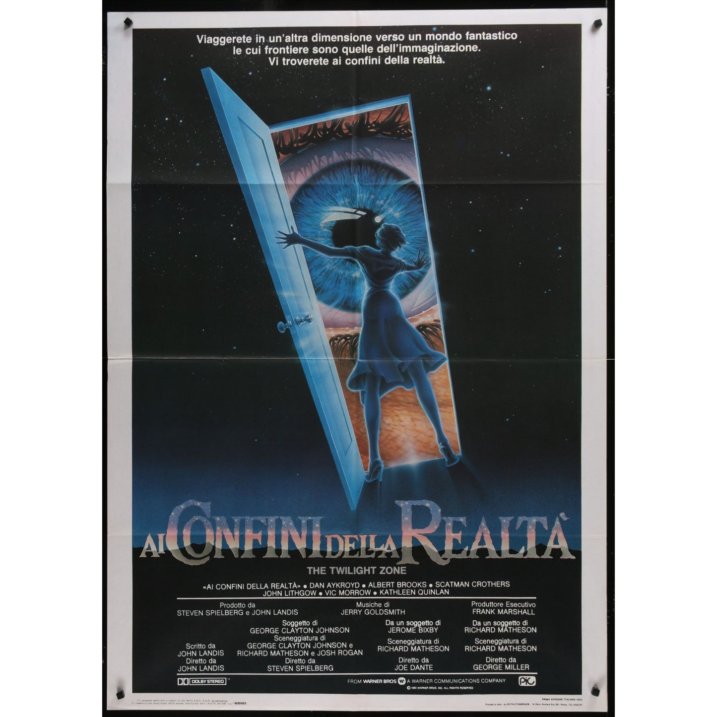 The Twilight Zone (1983) Original Italian 1P Movie Poster 39x55