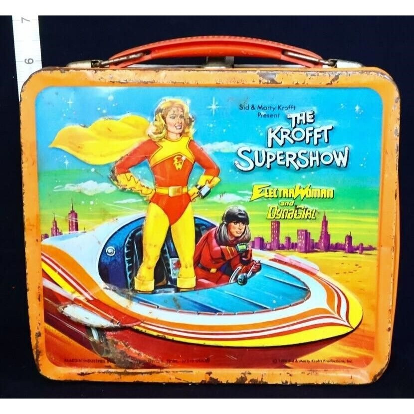 Vintage metal Krofft Supershow lunchbox