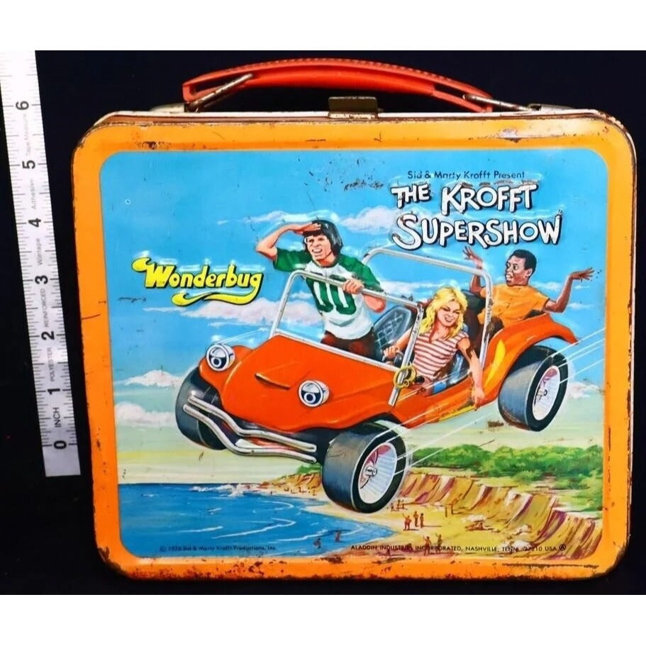 Vintage metal Krofft Supershow lunchbox