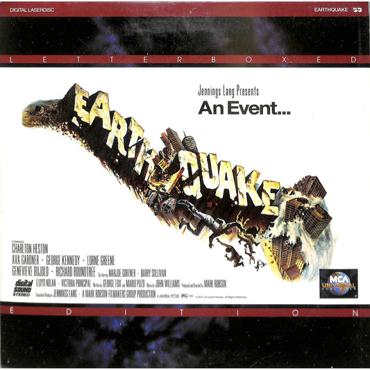 Earthquake (1974) Laserdisc Video