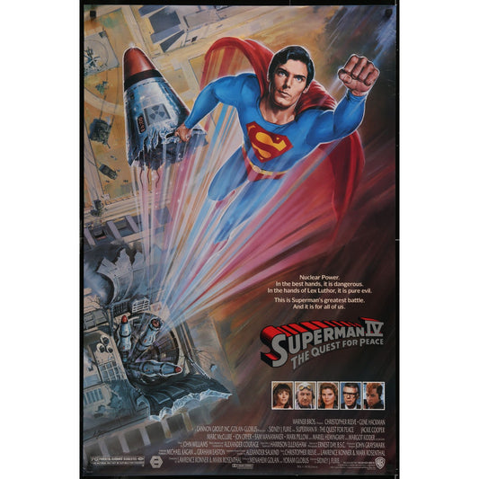 Superman IV: The Quest for Peace (1987) Original Movie Poster Rolled 27x41