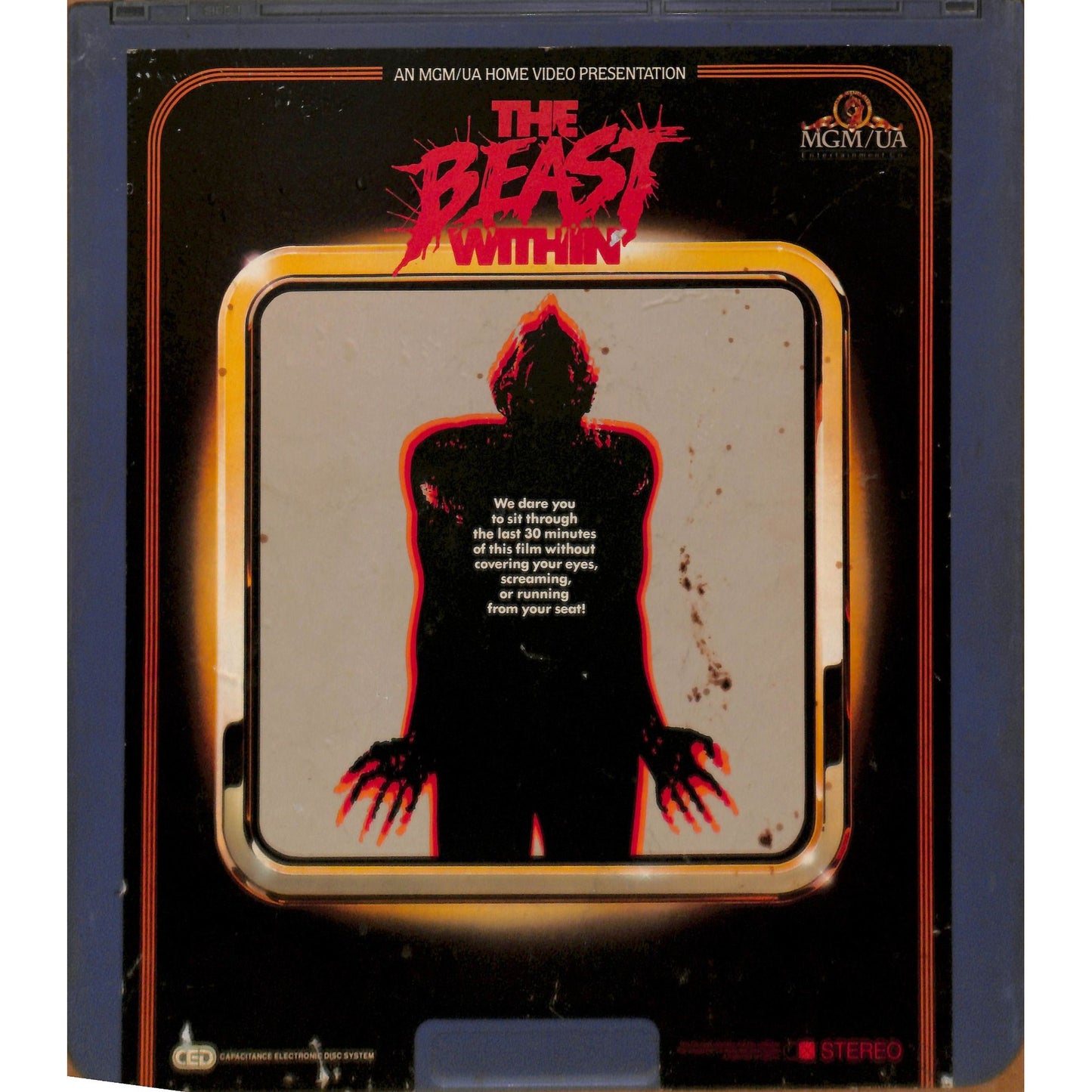 The Beast within (1982) Vintage CED RCA SelectaVision VideoDisc TESTED WORKING