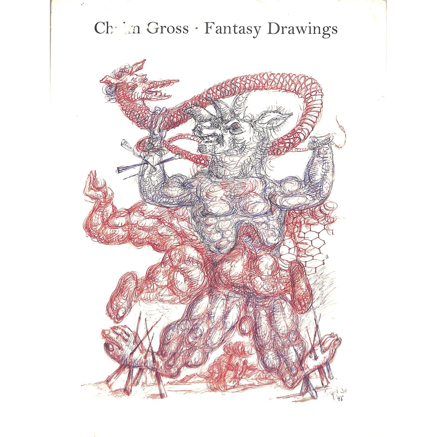 Chaim Gross Fantasy Drawings 1995 Exhibition Catalog