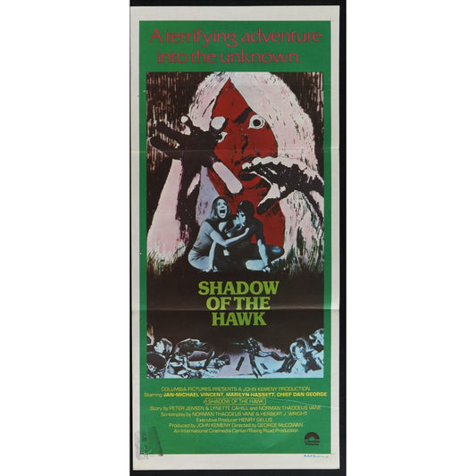 Shadow of the Hawk (1976) Original Australian Daybill Poster 13x30