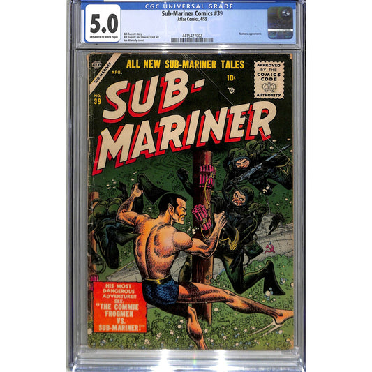 Sub-Mariner Comics #39 (1955) CGC 5.0 Off - White to White Pages