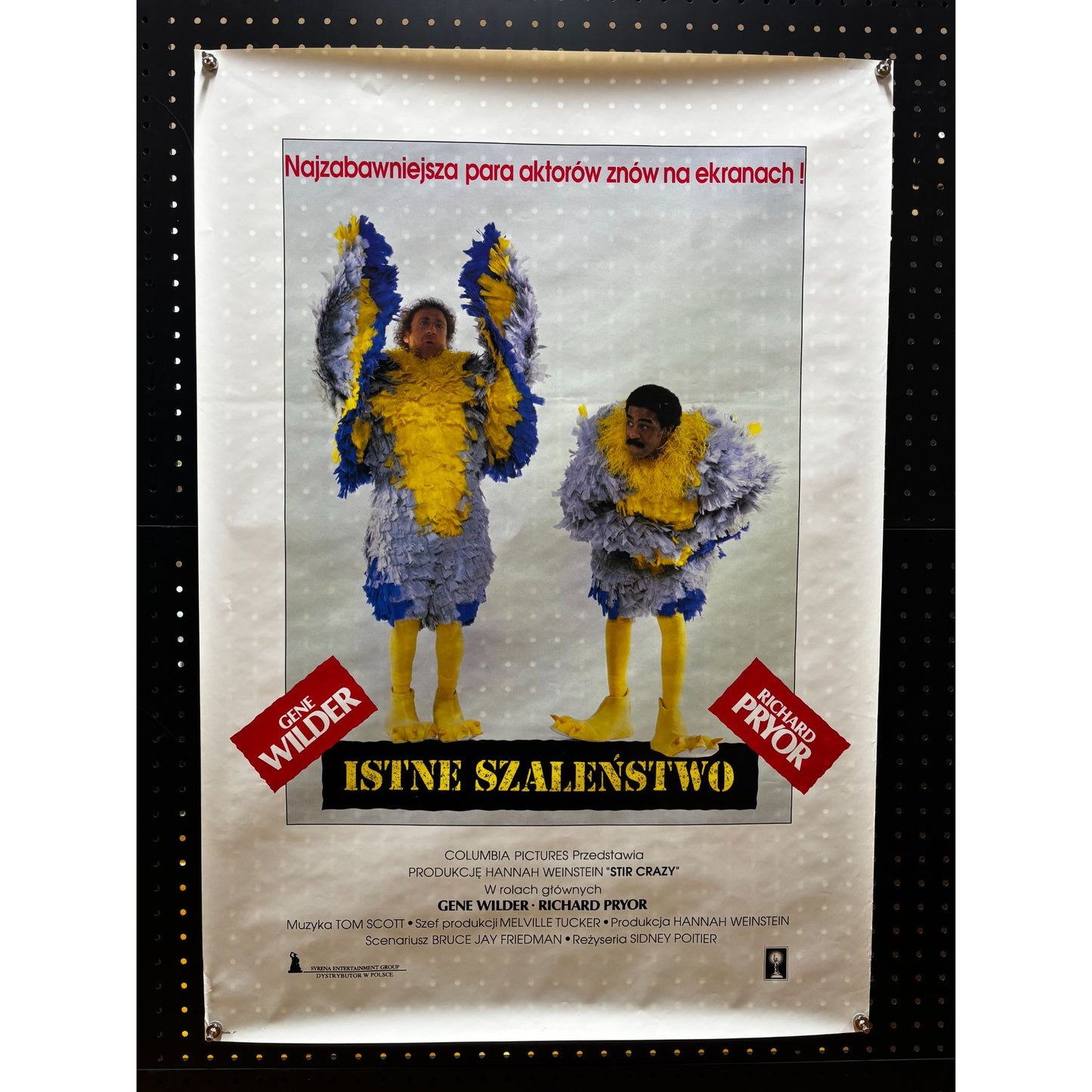 Stir Crazy (1980) Original Polish Movie Poster Rolled 26.5x38