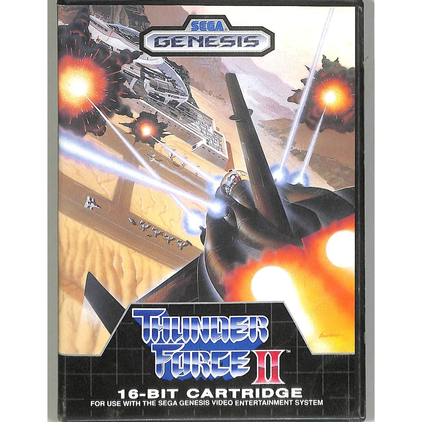 Thunder Force II (1989) Sega Genesis Cartridge Complete in Box