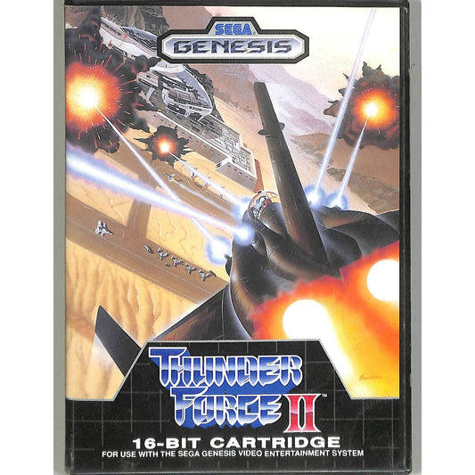 Thunder Force II (1989) Sega Genesis Cartridge Complete in Box