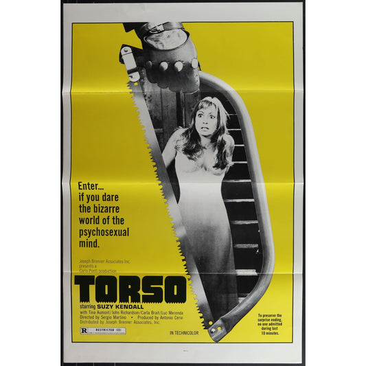 Torso (1973) Original Movie Poster Folded 27x41 EM8-510