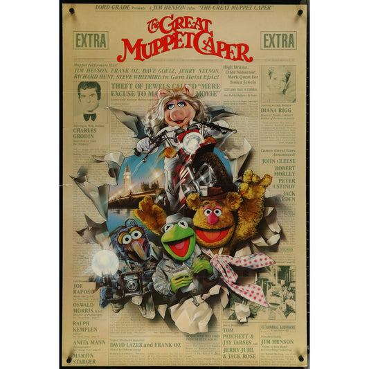 The Great Muppet Caper (1981) Original Movie Poster Folded 27x41