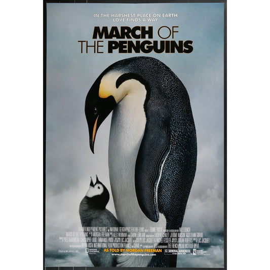 March of the Penguins (2005) Original Double-sided Movie Poster Rolled 27x40