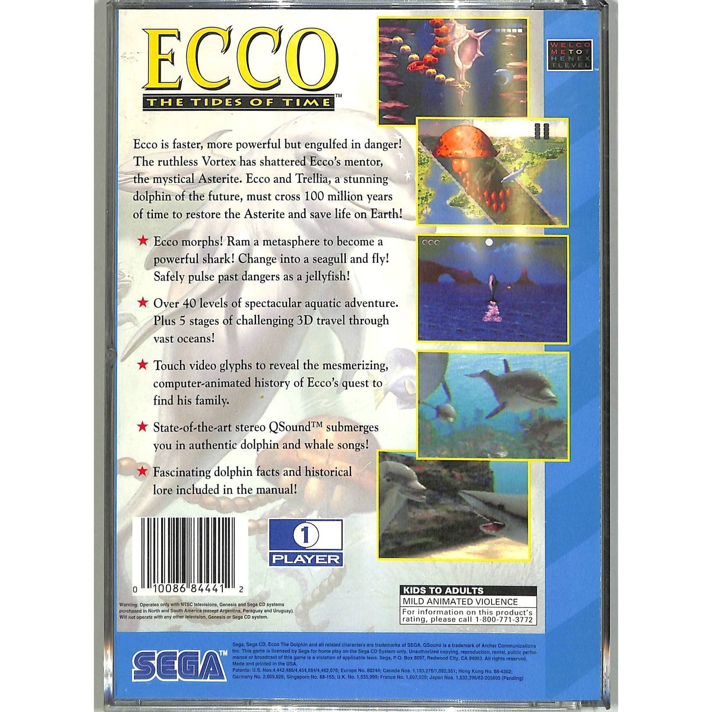 Ecco: The Tides of Time (1994) Sega CD