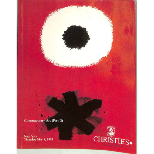 Christie's Contemporary Art Part 2 Auction Catalog May 4 1995