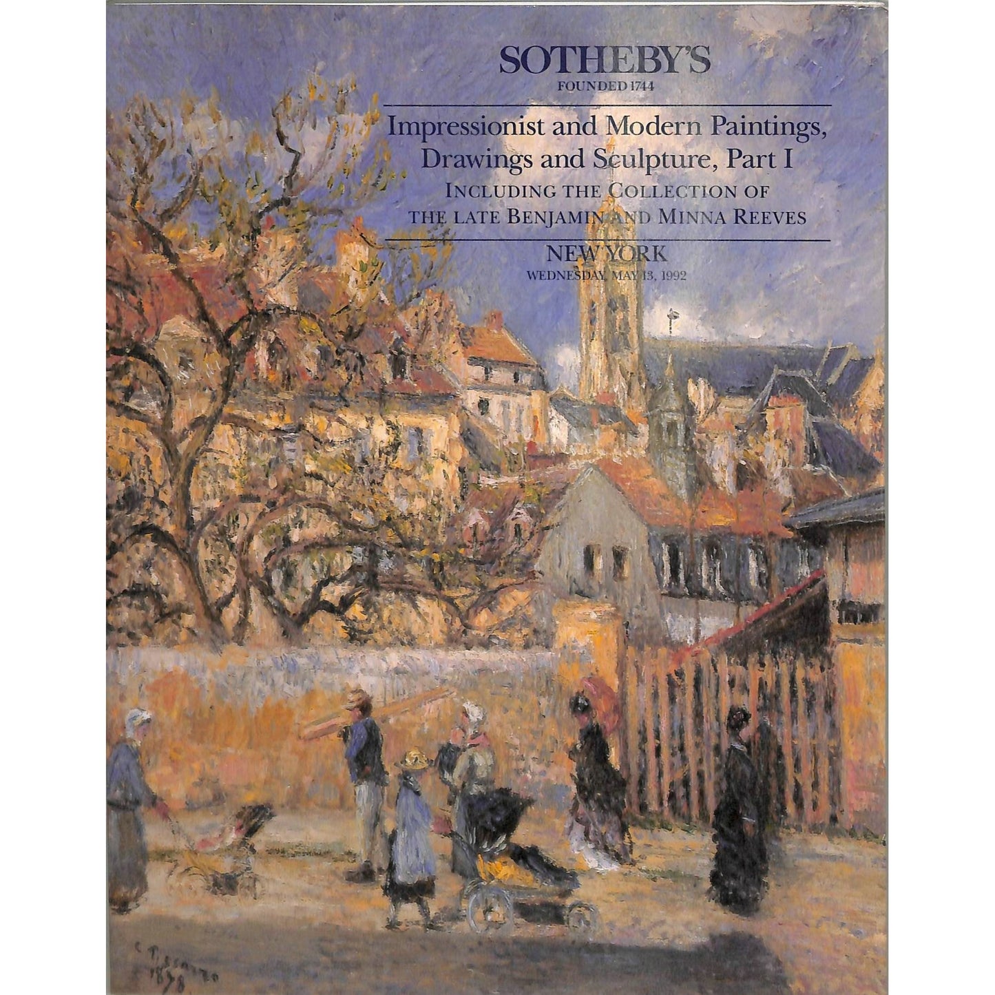 Sotheby's Impressionist and Modern Art Part 1 Art Auction Catalog May 13, 1992