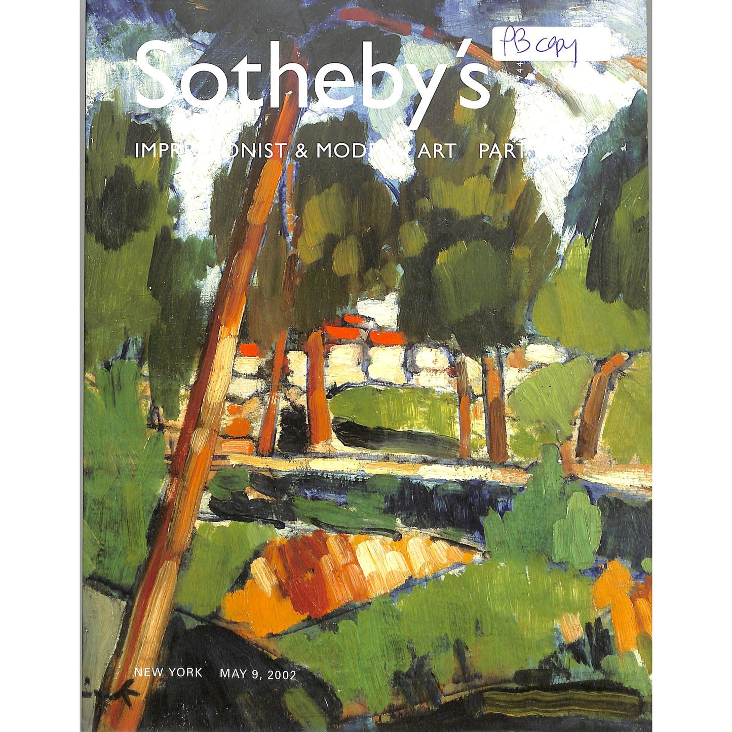 Sotheby's Impressionist and Modern Art Auction Catalog May 9, 2002