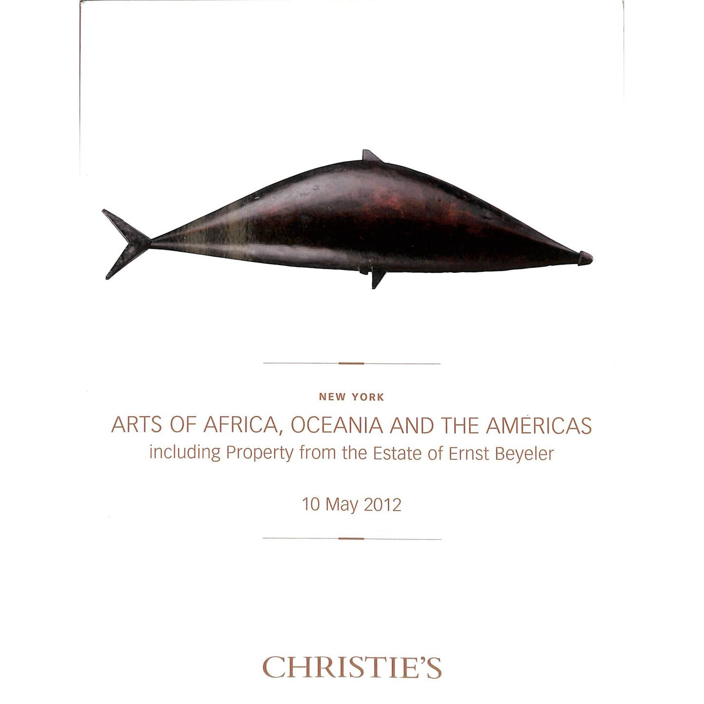 Christie's Arts of Africa Auction Catalog May 10, 2012
