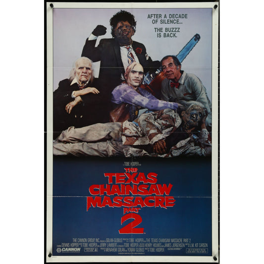 Texas Chainsaw Massacre Part 2 (1986) Original Movie Poster Folded 27x41